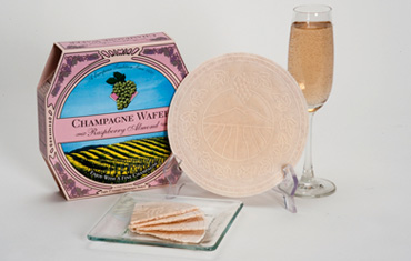 Sacramento Cookie Factory 
Raspberry Almond Champagne Wafer